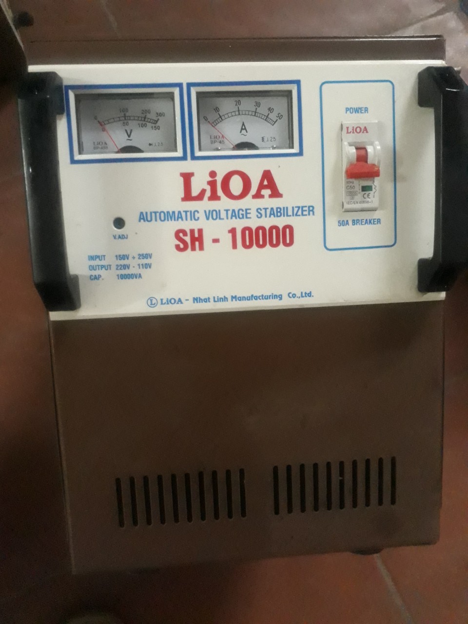 LIOA 10KW DẢI 150-250V 100% DÂY ĐỒNG