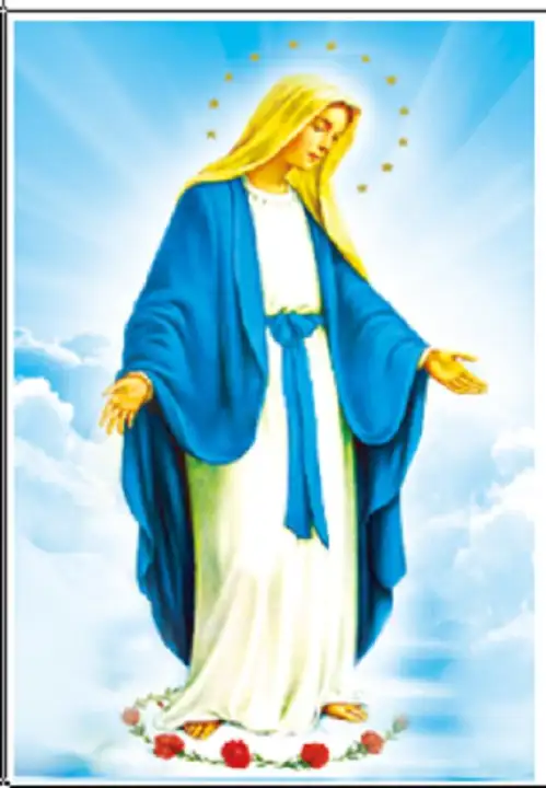 Tranh Theu Chữ Thập 3d đức Mẹ Ban ơn 53377 Tranh Tự Theu Kt 52x66cm Shopee Việt Nam