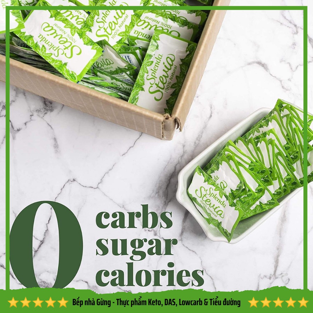 Đường cỏ ngọt stevia dành cho người ăn kiêng, keto, tiểu đường