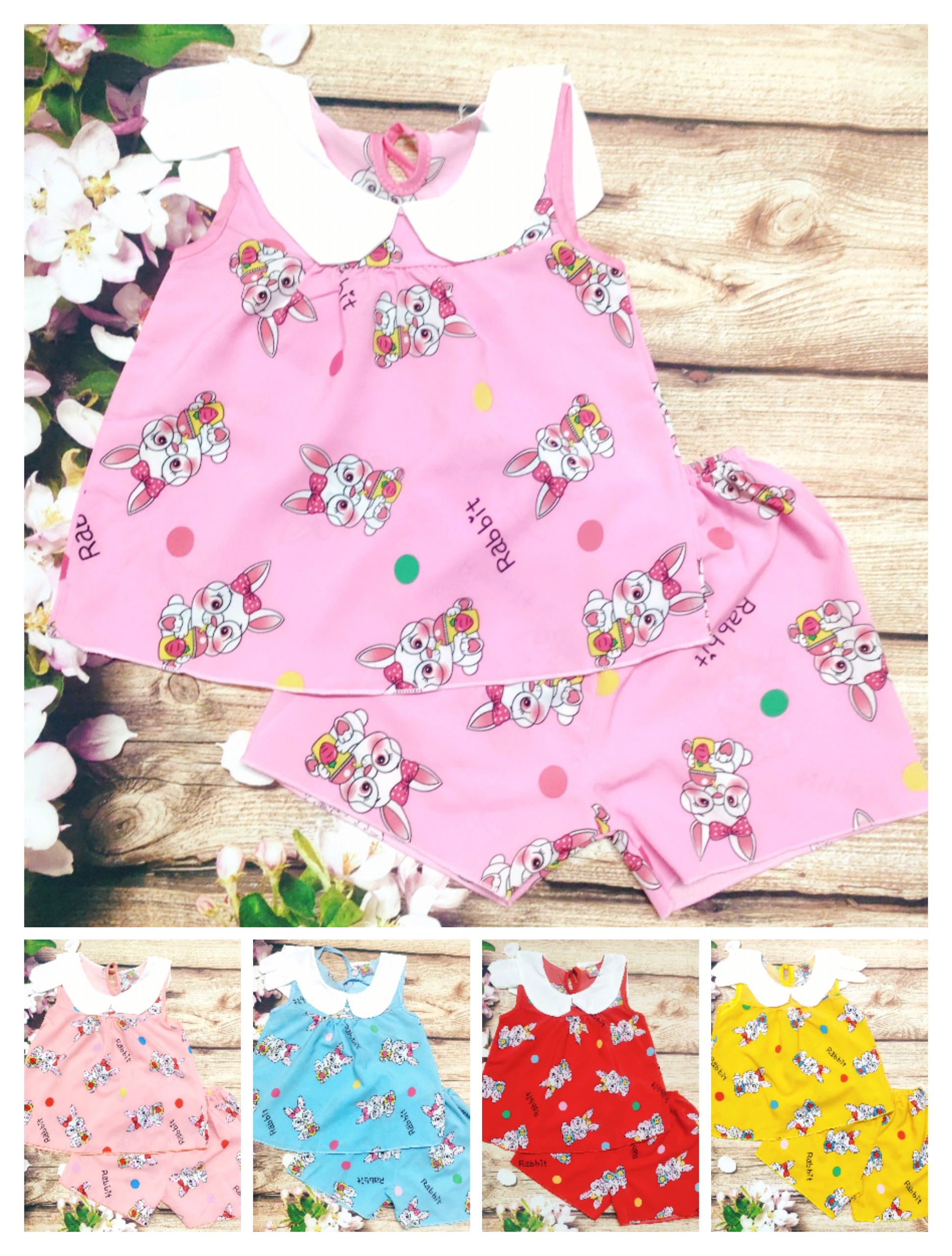 Bộ Lụa Cánh Tiên Bé (6-18kg)  (giao màu ngẫu nhiên)