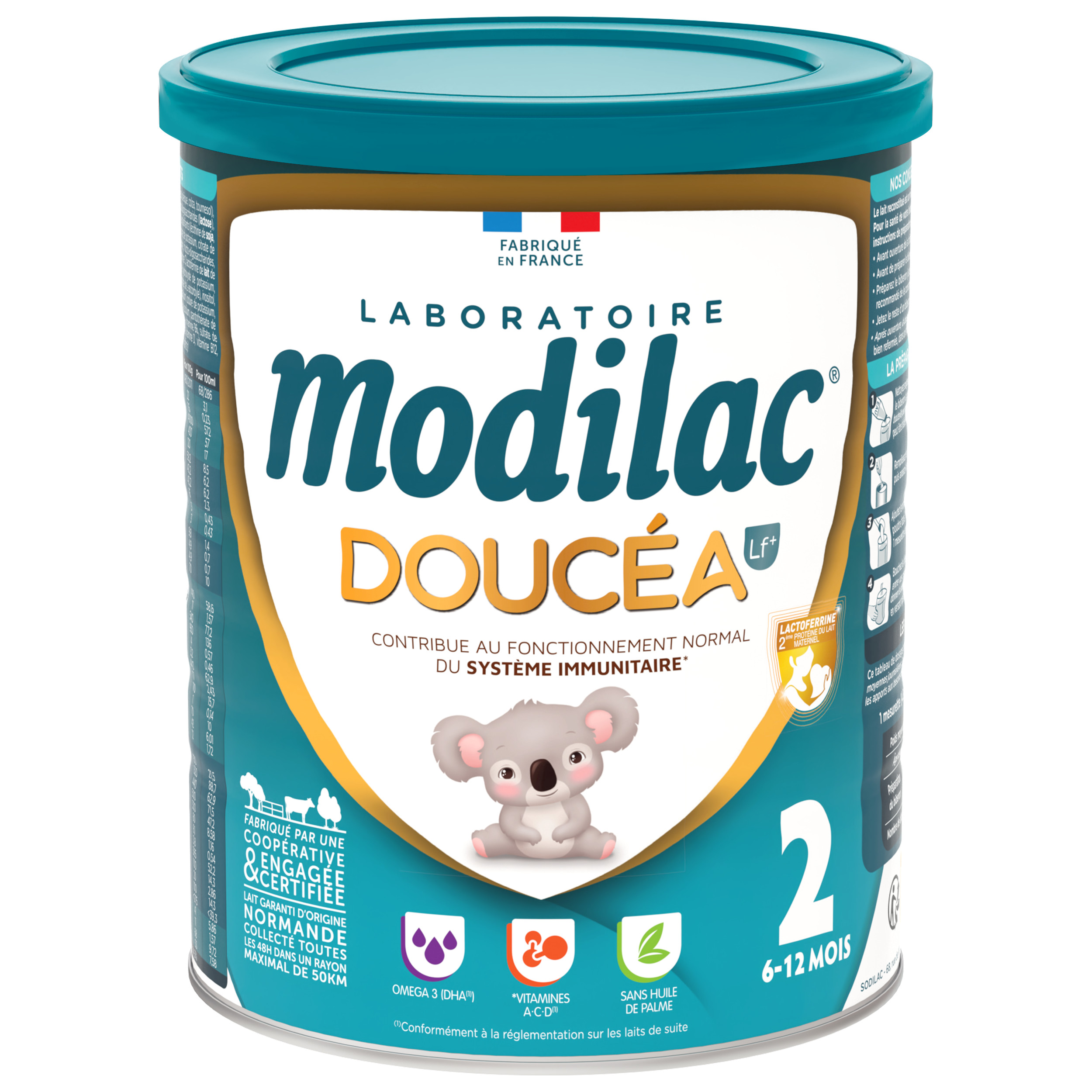 Sữa MODILAC DOUCÉA nội địa Pháp số 1-2-3 lon 800gram