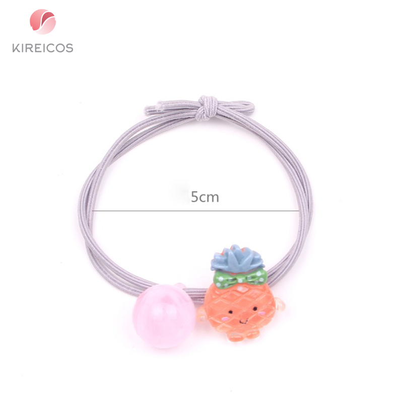 [HCM]Set 2 Sợi Dây Cột Cột Tóc Cho Bé Hình Trái Cây B329