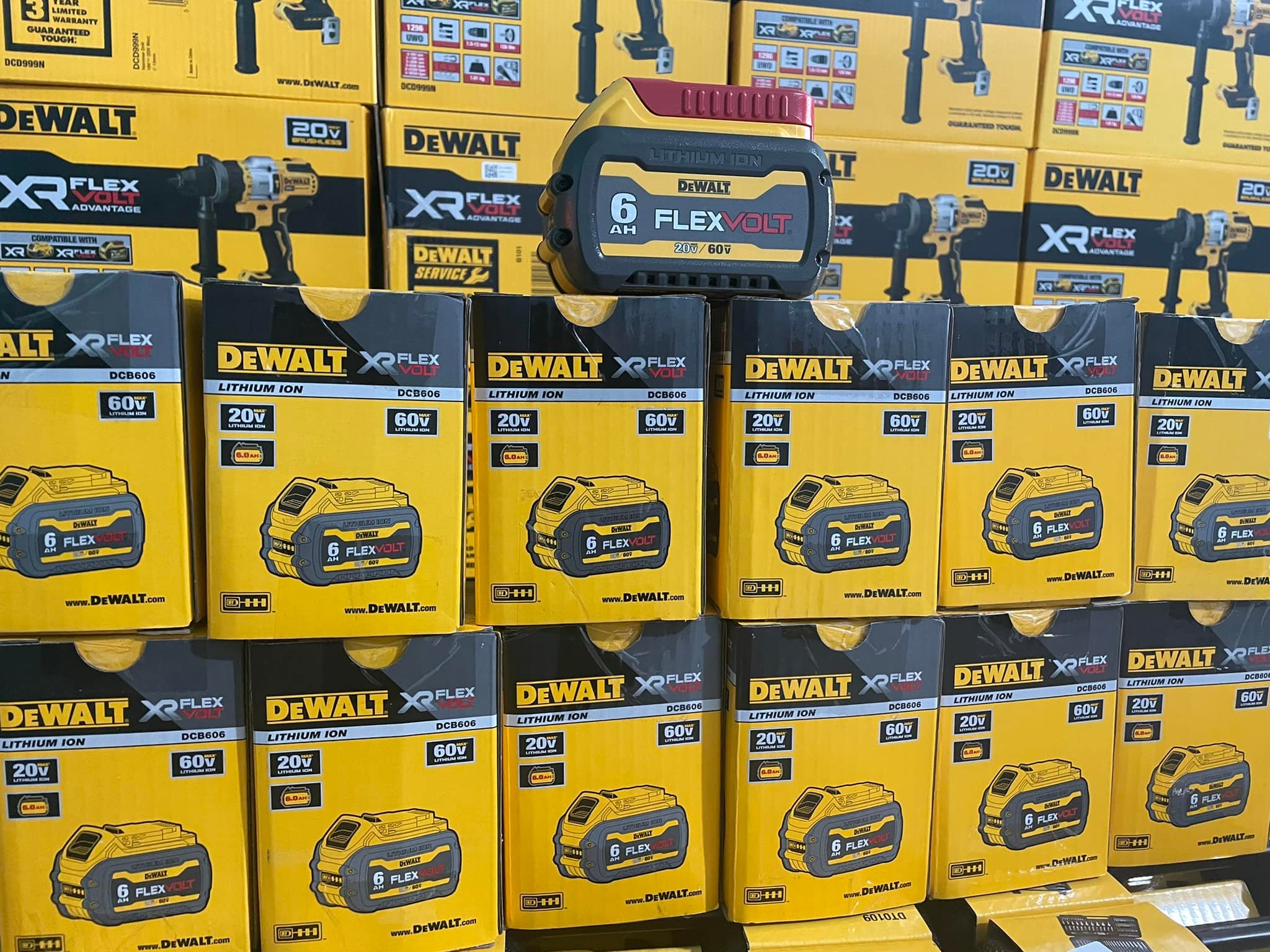 Pin Flexvolt Dewalt DCB606-KR (20V-6Ah - Pin 6Ah Dewalt - Pin 60v Dewalt)