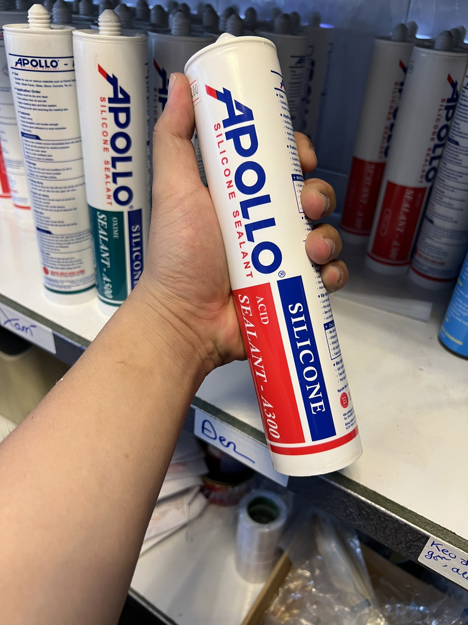 KEO SILICONE APOLLO A300 ( TRẮNG,TRONG,ĐEN)