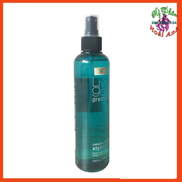 [Chính hãng] KEO XỊT CỨNG TÓC LIVEGAIN PREMIUM STYLING MIST 250ML HÀN QUỐC