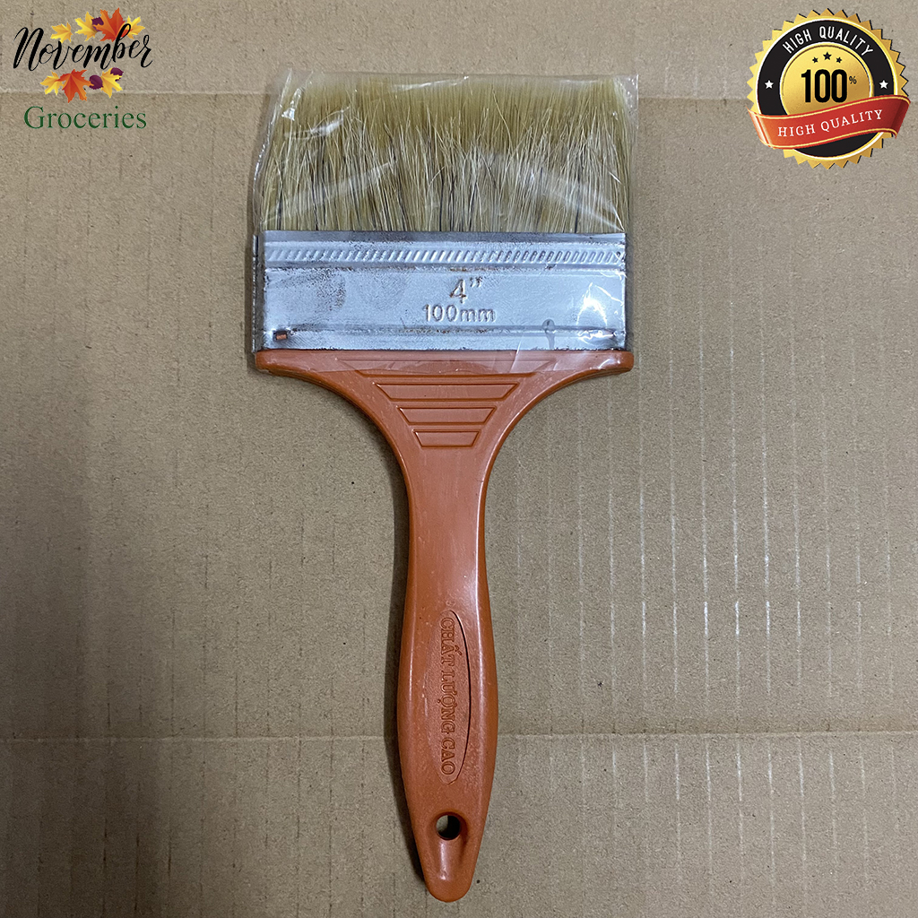 Cọ Quét Sơn Cán Nhựa Vàng Đủ Size