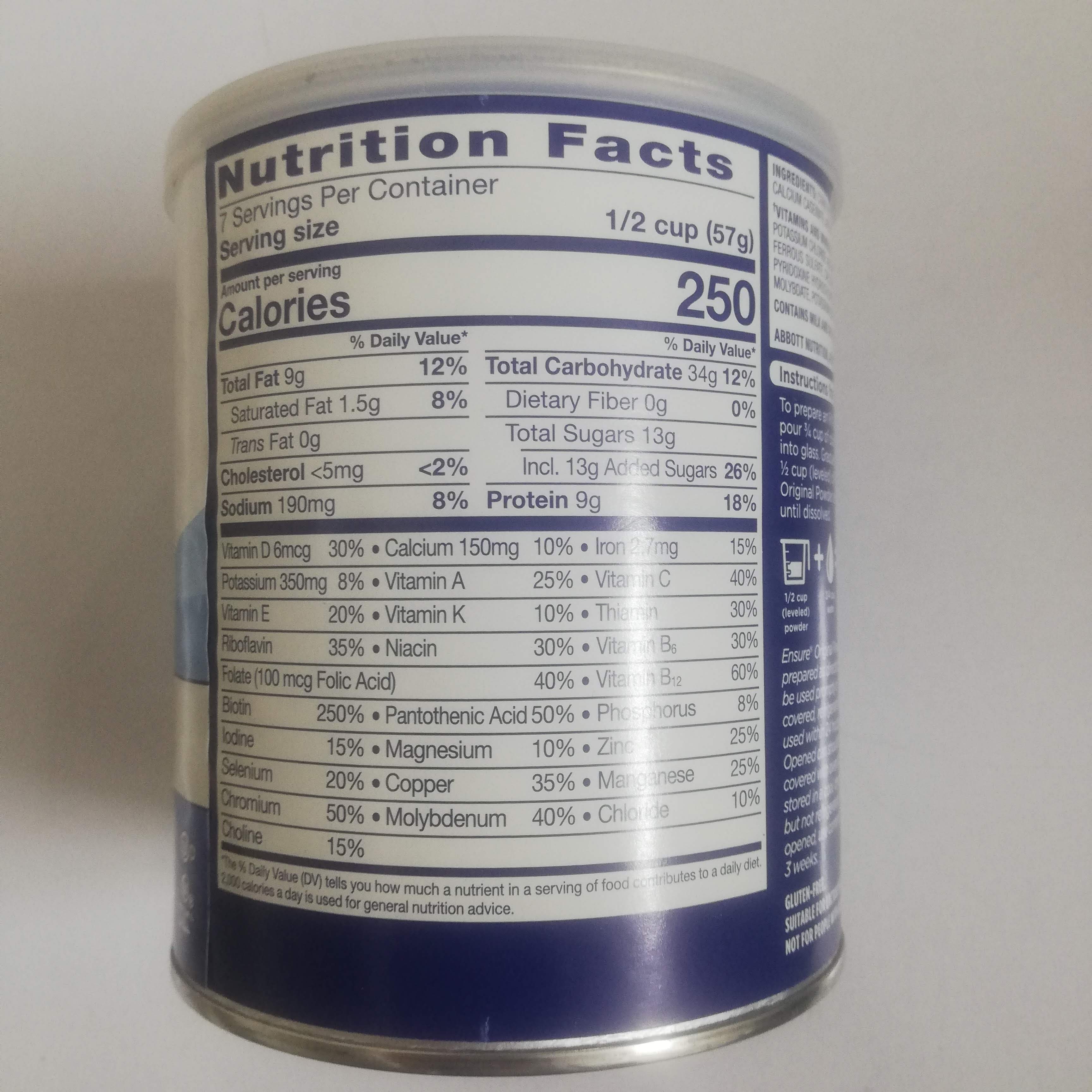 Sữa Ensure Mỹ Original 397gr DATE 2025