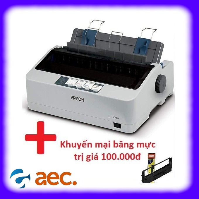[Trả góp 0%]Máy in kim Epson LQ310 (Trắng) + Tặng 1 băng mực trị giá 100k