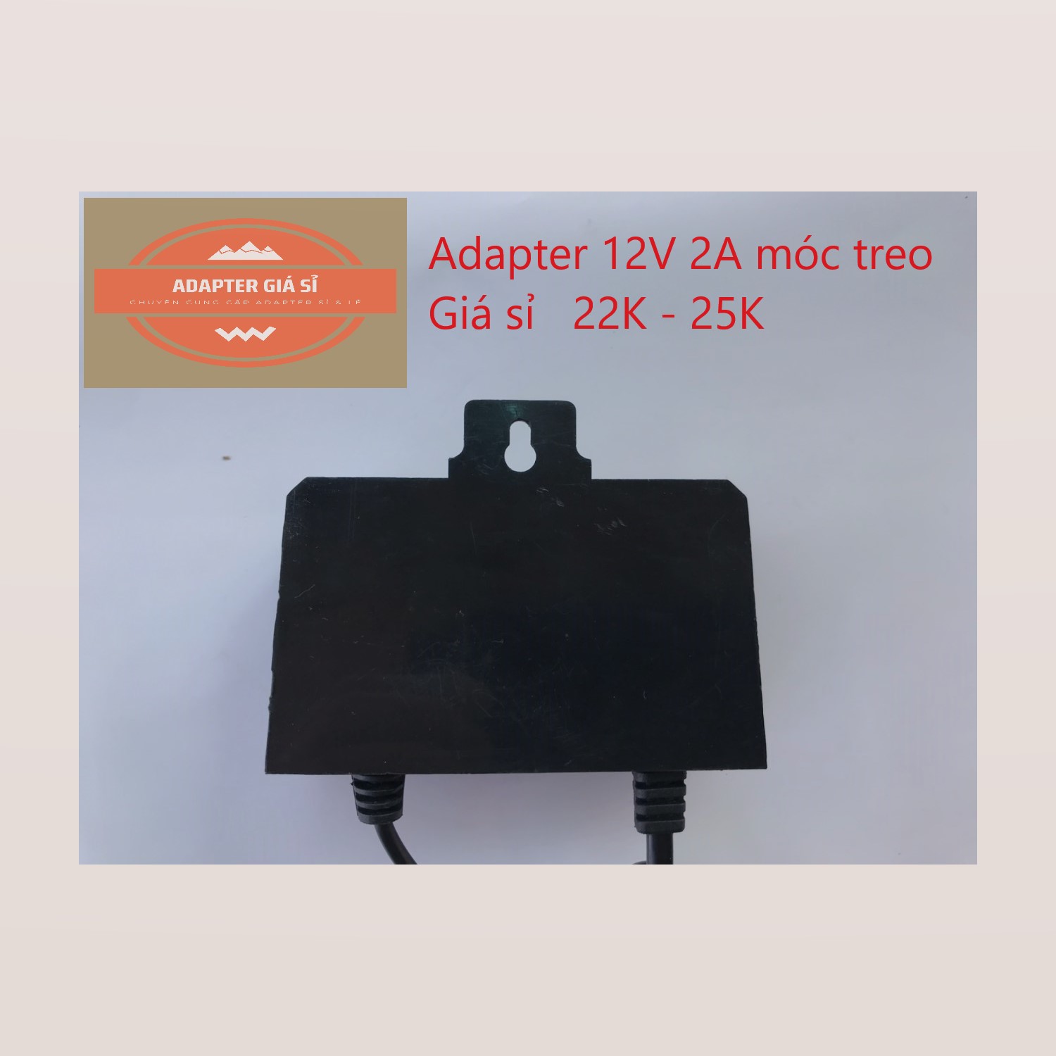 [HCM]Adapter nguồn 12V 2A móc treo cho camera ngoài trời