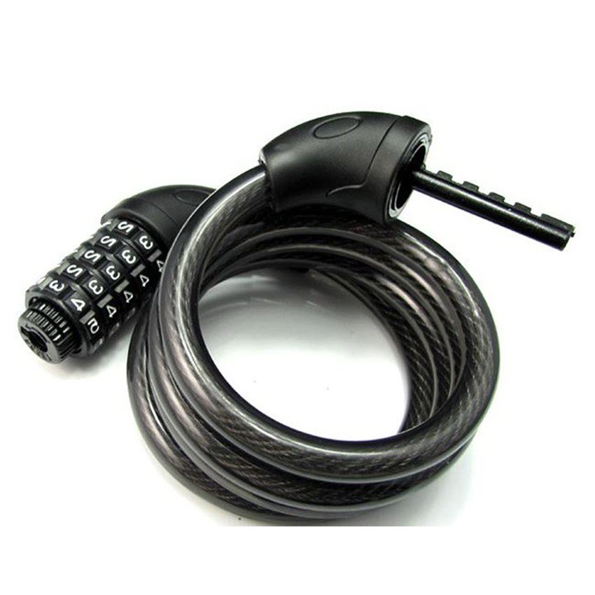 Khóa 5 số đổi mã an toàn cho xe đạp dài 1,2M chất lượng cao