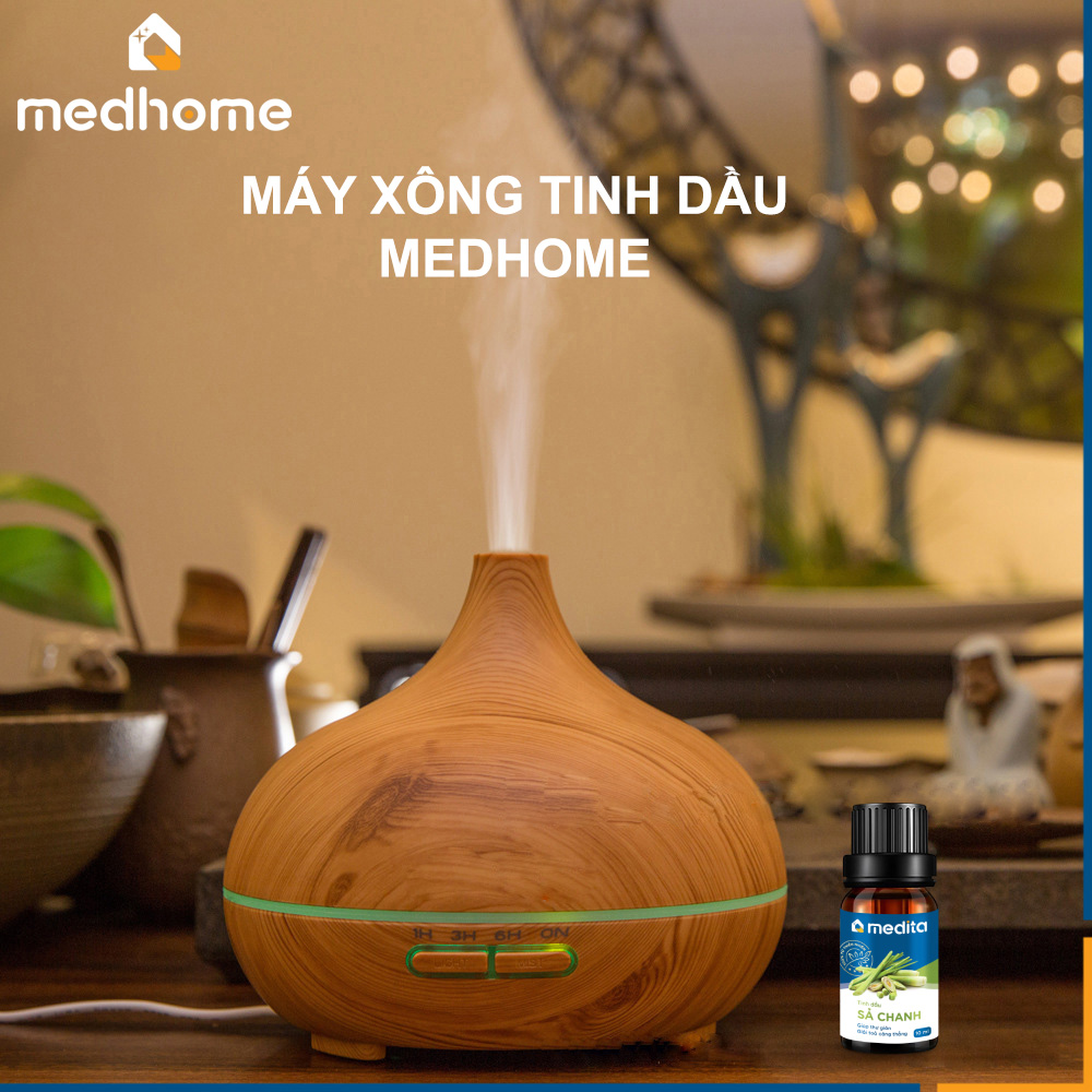 [HCM] MÁY XÔNG TINH DẦU SIÊU ÂM ?MEDHOME ELLIP 300ML | MÁY KHUẾCH TÁN TINH DẦU | MÁY TẠO ĐỘ ẨM | MÁY PHUN