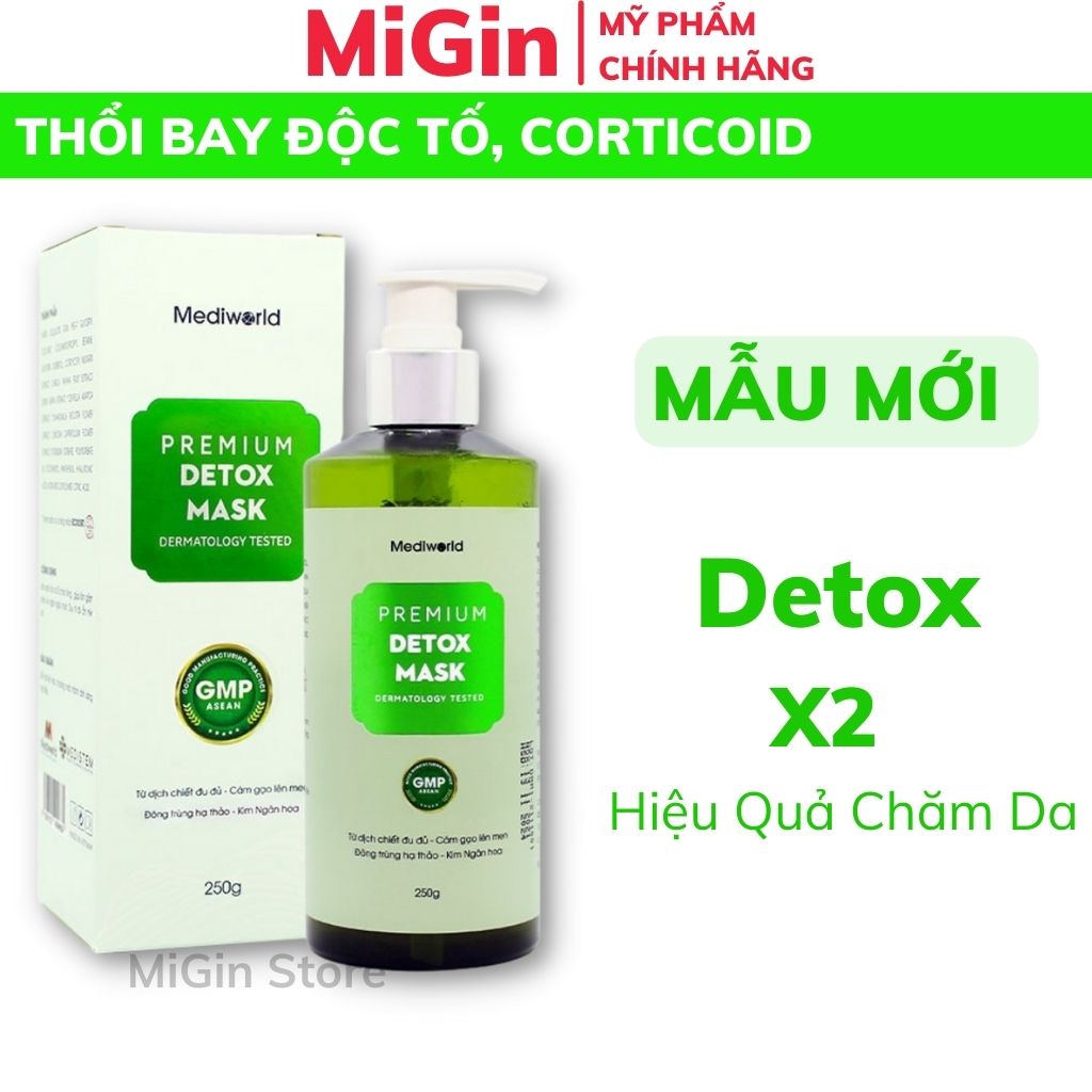 Mặt Nạ Thải Độc Premium Detox Mask 250g Mediworld (Mẫu Mới)