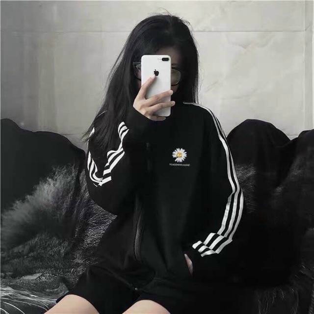 [HCM]ÁO KHOÁC DÙ NỮ THÊU HOA CÚC CHẠY 3 SỌC TINH TẾ QUYẾN RŨ ĐÁNG YÊU- M&M-FASHION