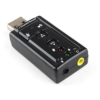 USB RA SOUND 7.1. USB ra âm thanh. Giúp cho PC Laptop không có cổng âm thanh sẽ có âm thanh.