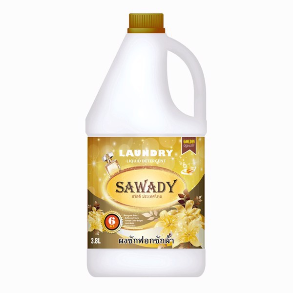Nước giặt xả 6 in 1 sawady thái lan 38l