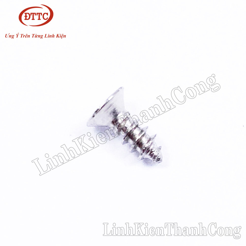 Vít M3 8mm 10mm 12mm Mũ Phẳng (Gói 100 chiếc)