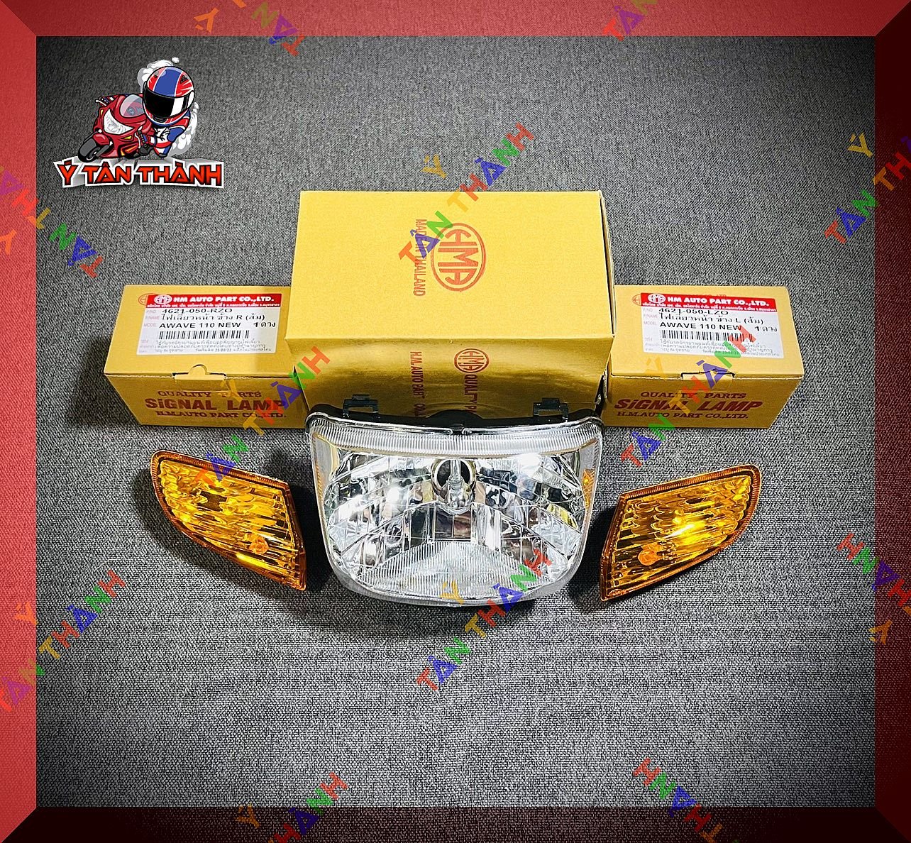 Đèn pha xi nhan CAM wave 110 thái HMA
