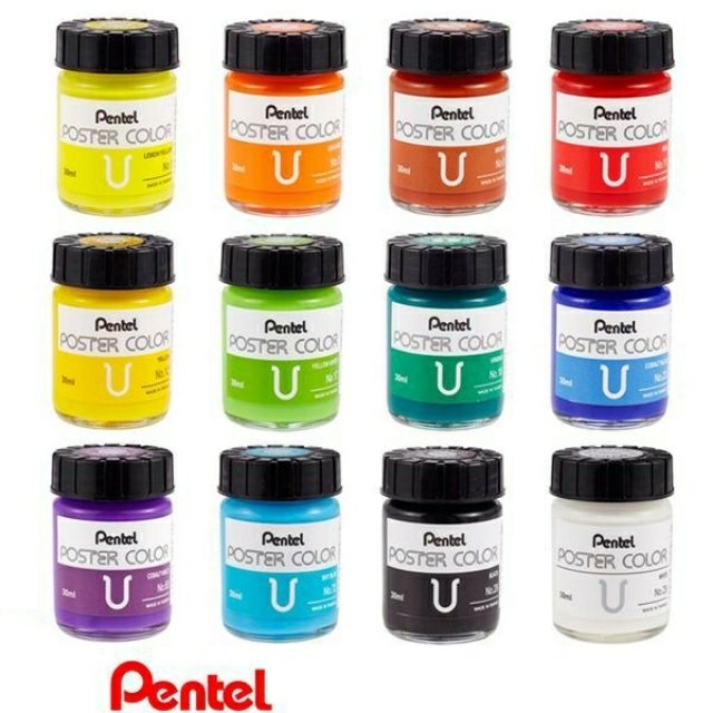 MÀU NƯỚC PENTEL LỌ LẺ 35K/1 HỘP