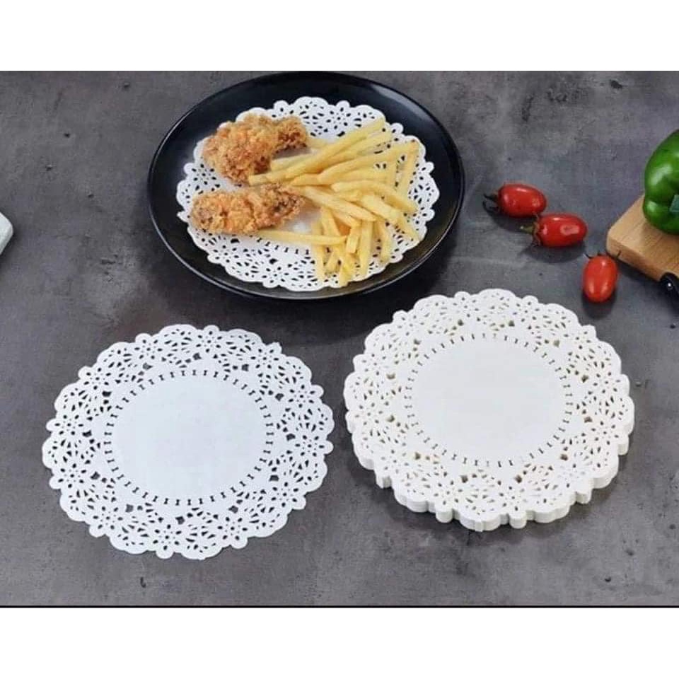Set 100 tờ giấy nến lót nồi chiên ko dầu