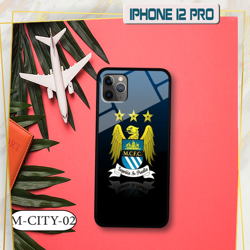 Ốp kính 3D IPHONE 12 Pro - in biểu tượng đội bóng