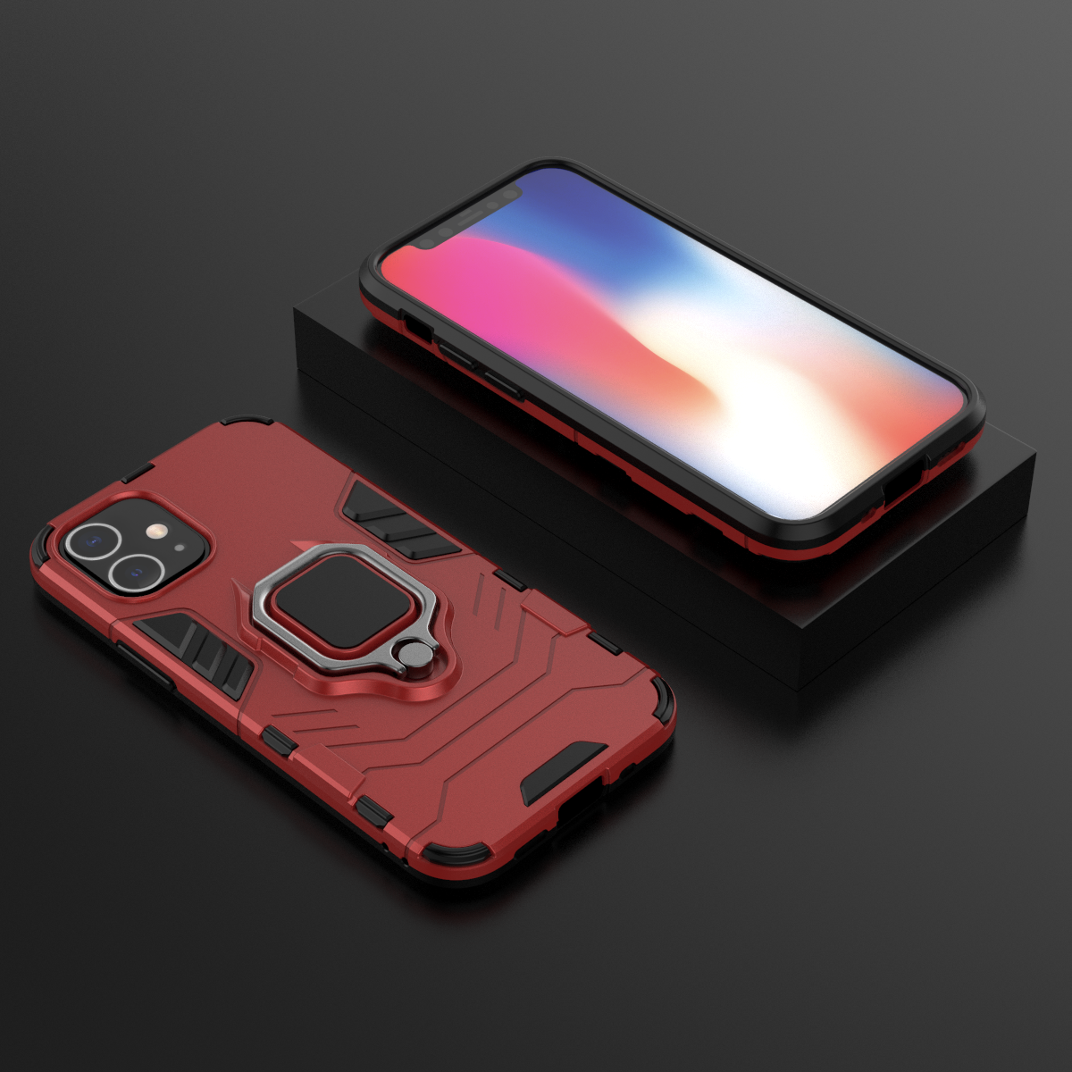 Ốp lưng Iphone 12 Mini Iron Man Iring chống sốc cao cấp