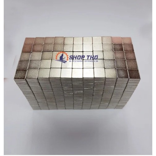Nam Châm Vuông Mỏng 10X10X2Mm (30 Viên )