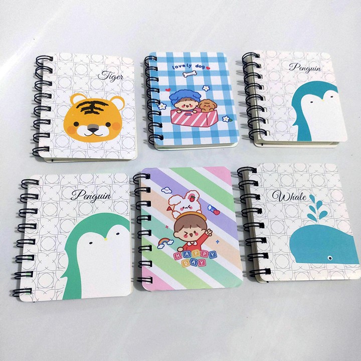 Dụng cụ học tập, Sổ tay CuTe mini gáy lò xo, đồ dùng học tập