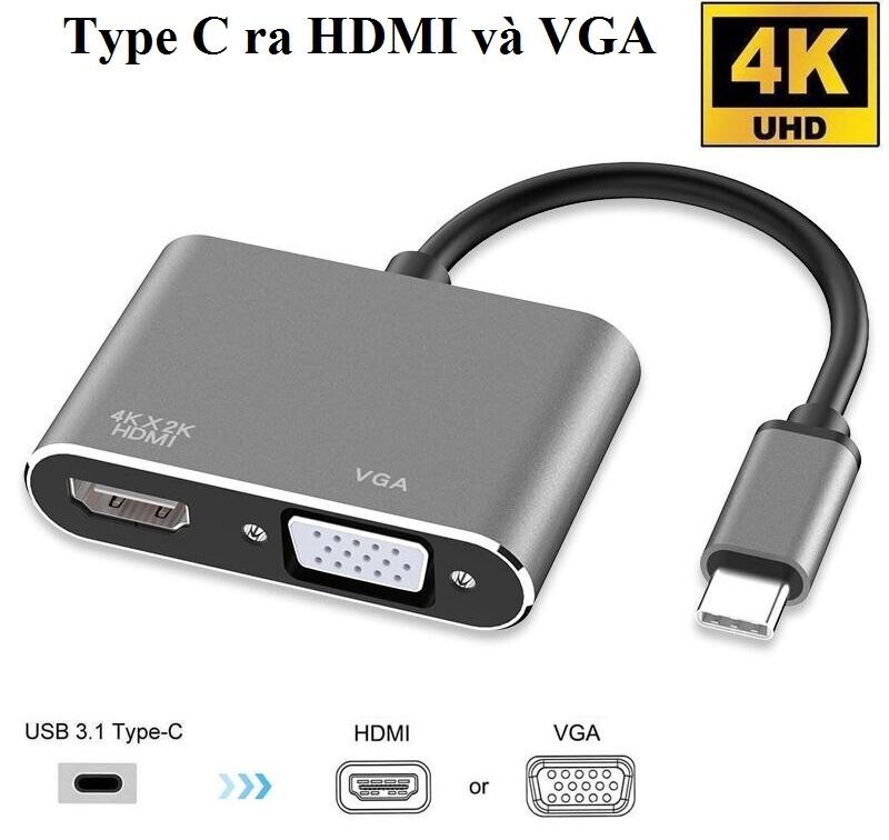 Cáp Chuyển Type-C ra HDMI và VGA