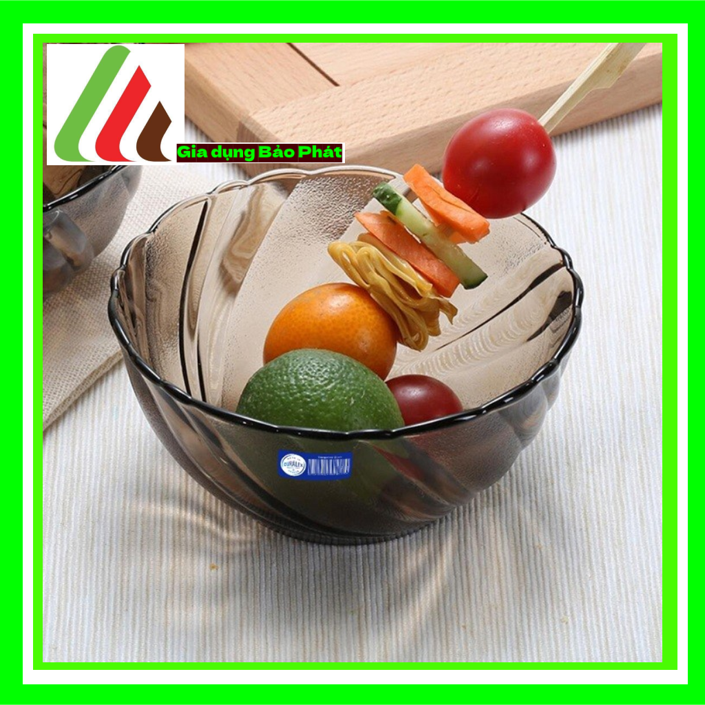 Bộ 2 tô thủy tinh chịu lực Duralex Beau Rigave cao cấp Pháp màu nâu khói Creole 18cm