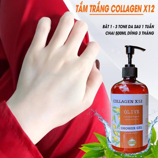Sữa tắm trắng Collagen X12 500ml