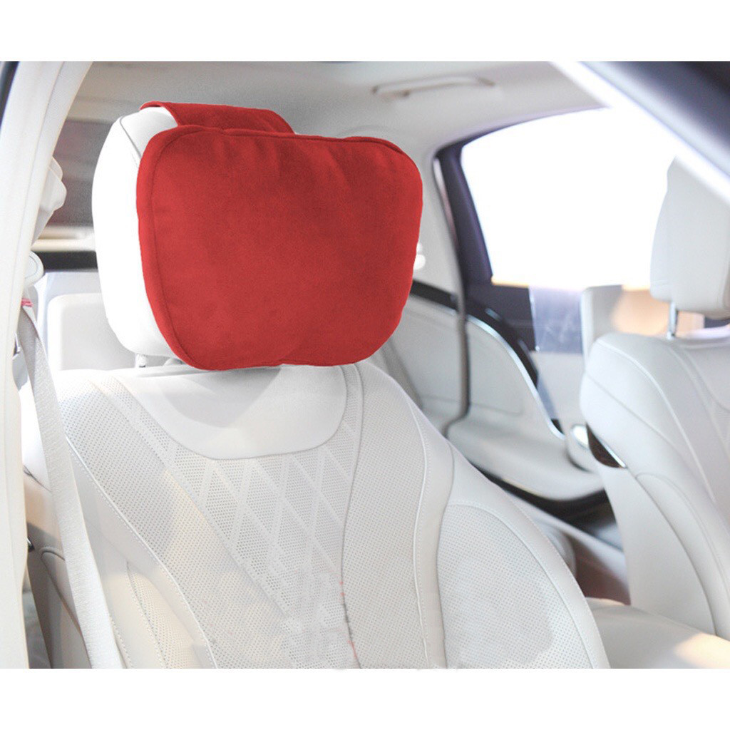 Gối tựa đầu ô tô , gối tựa lưng ô tô chất vải da lộn kiểu dáng maybach cao cấp siêu mềm êm giúp chống đau lưng mỏi gáy