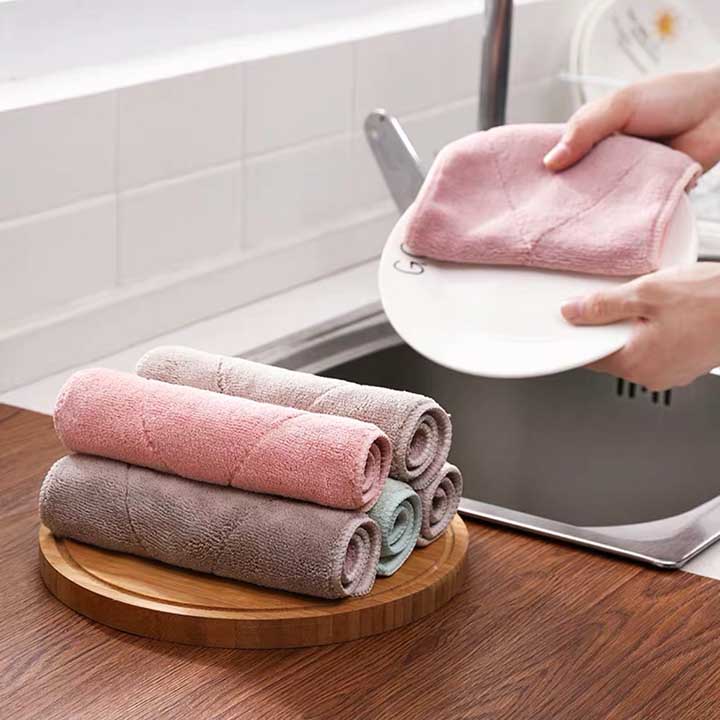 [COMBO 3 KHĂN] Khăn lau đa năng, khăn lau bát đĩa, khăn lau bếp