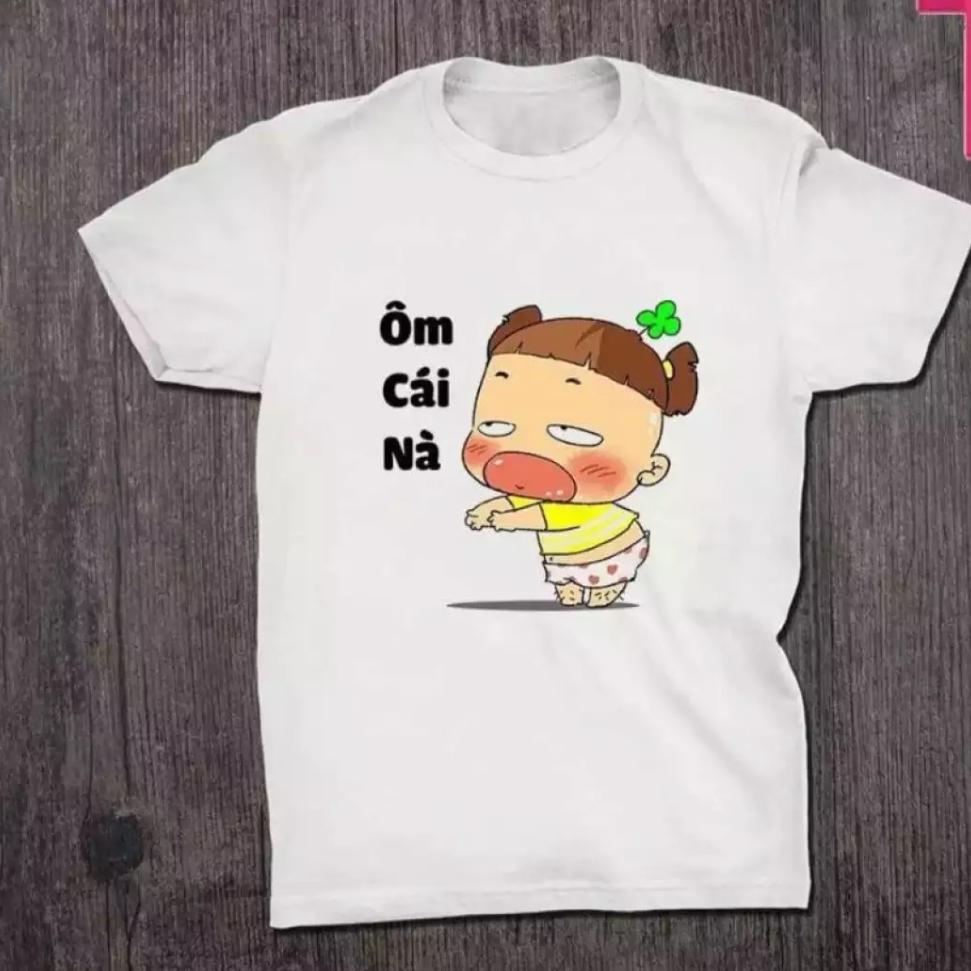 Áo thun form rộng nam nữ ôm cái nè
