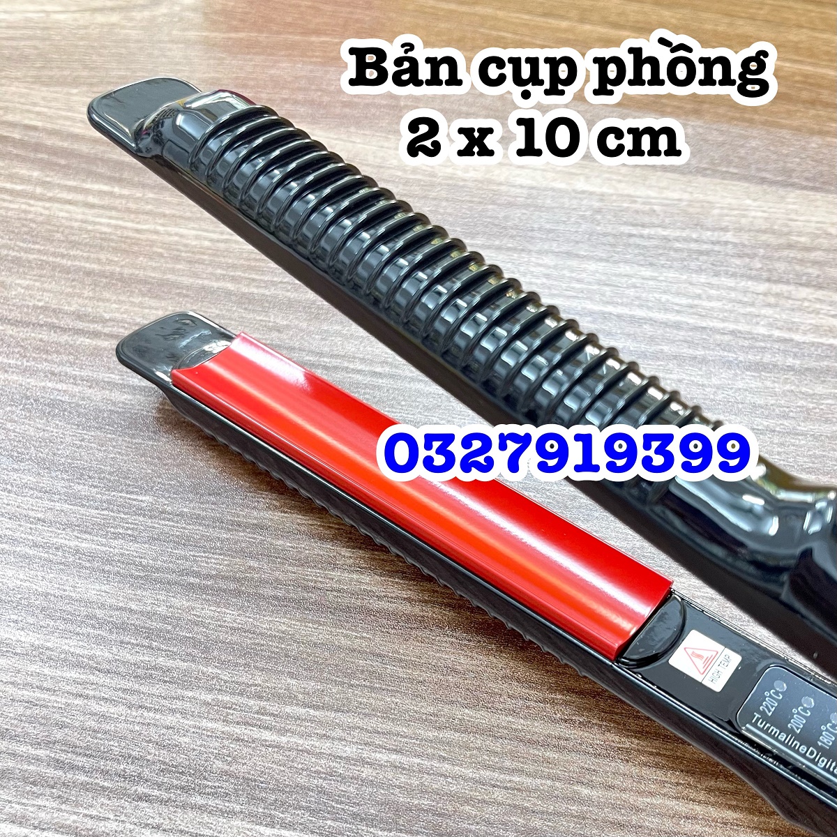 HQ 201 - Máy duỗi cụp phồng cao cấp Hàn Quốc 201, kích thước 30 cm, 5 mức chỉnh nhiệt 140-220 độ, đèn báo, chống dính, thiết kế trẻ trung sang trọng