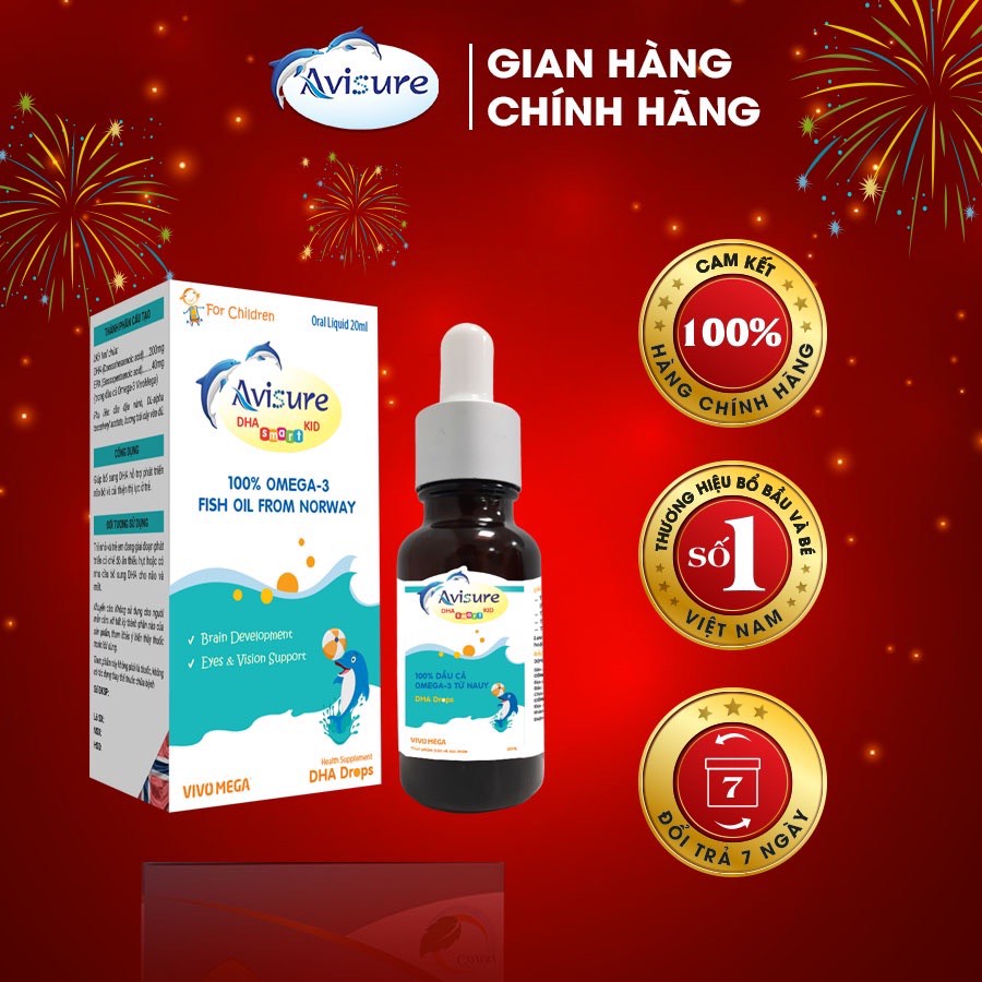 Avisure DHA smart kid cho bé dạng nhỏ giọt 20ml