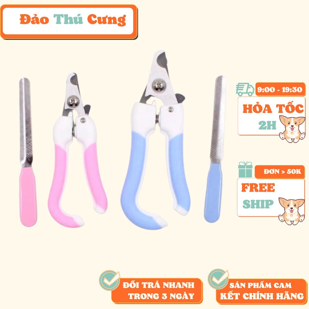Kéo cắt móng chân chó mèo + Dũa móng