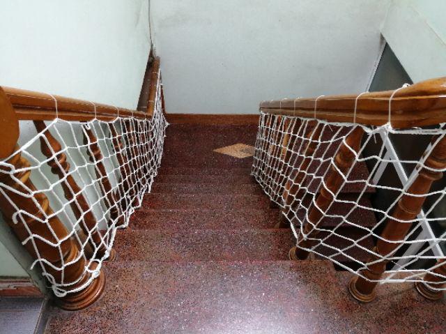 Lưới chắn cầu thang, lưới an toàn 10 mét (tặng kèm dây buộc lưới)