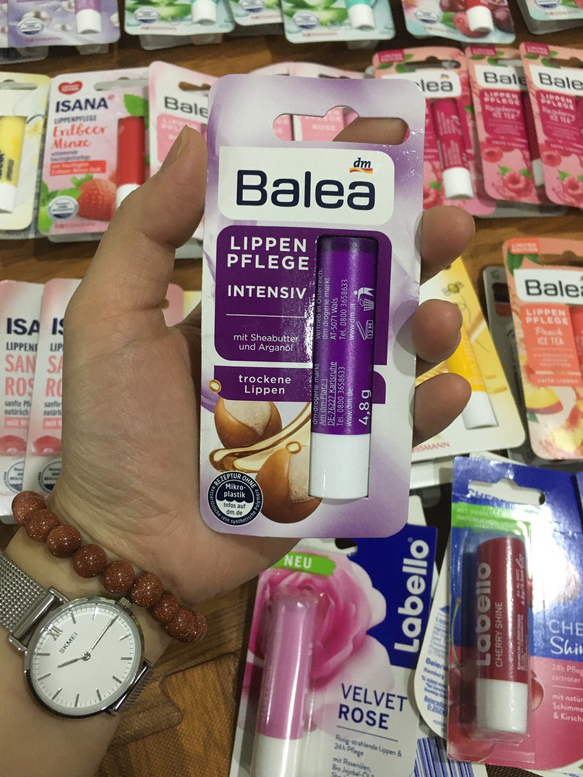 Son dưỡng môi Balea hàng Đức nhiều hương vị