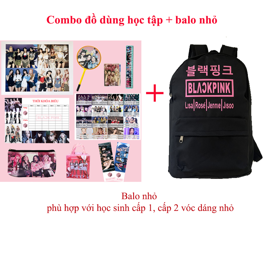Combo 9 món đồ dùng học tập Blackpink