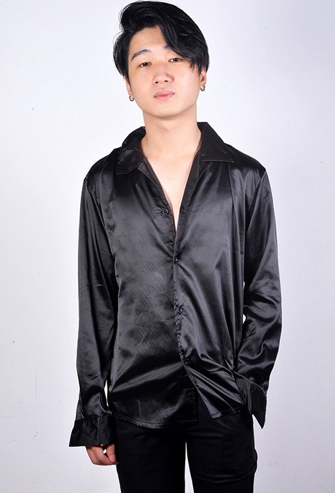 Áo Sơ mi tay dài Satin Unisex