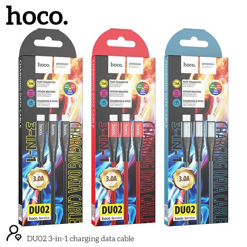 CÁP TYPE C HOCO DU02 DÂY DÙ CHỐNG ĐỨT GÃY