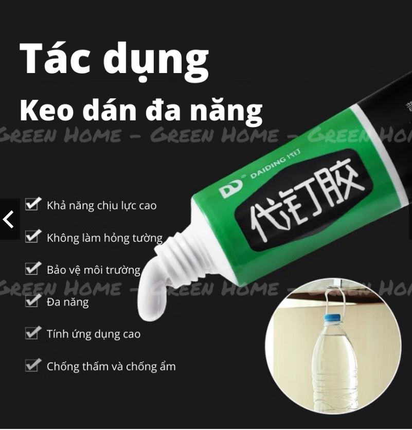 Keo Dán Đa Năng Siêu Dính  Chắc NHư Đóng Đinh - Keo CHuyên DỤng Dán GIầy Dép, Dán Tường, Dán Gỗ Nhanh Khô Tiện Dụng60g