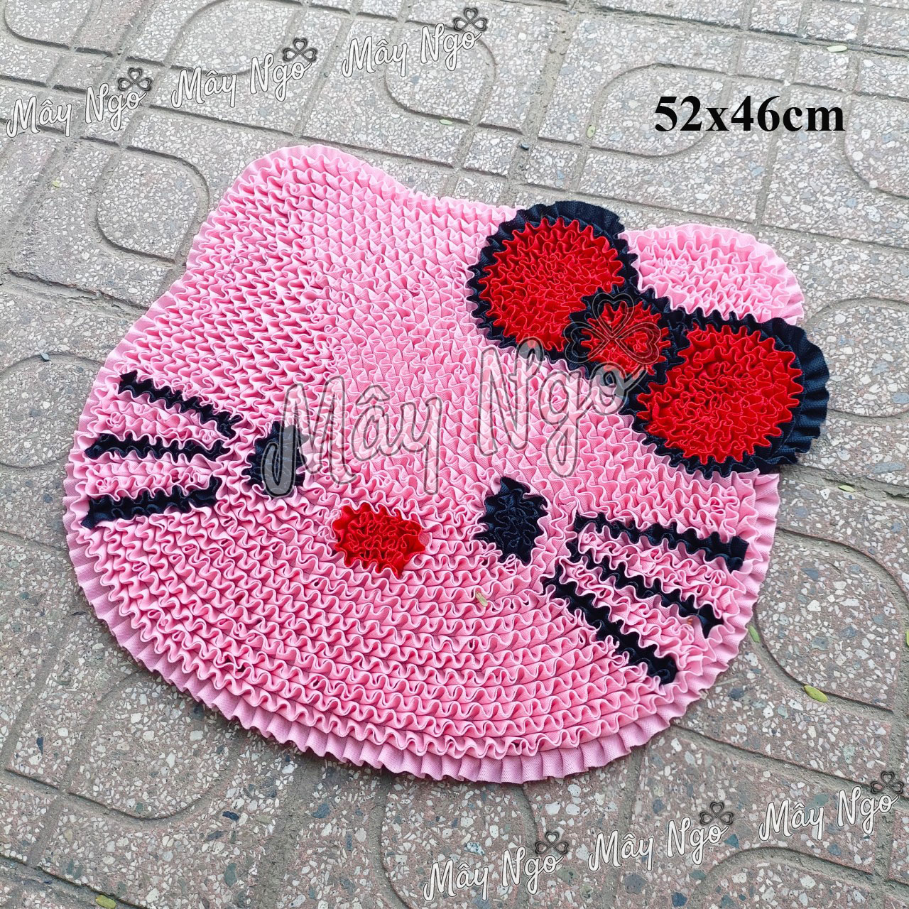 Thảm lau chân hình mèo kitty, thảm trang trí phòng
