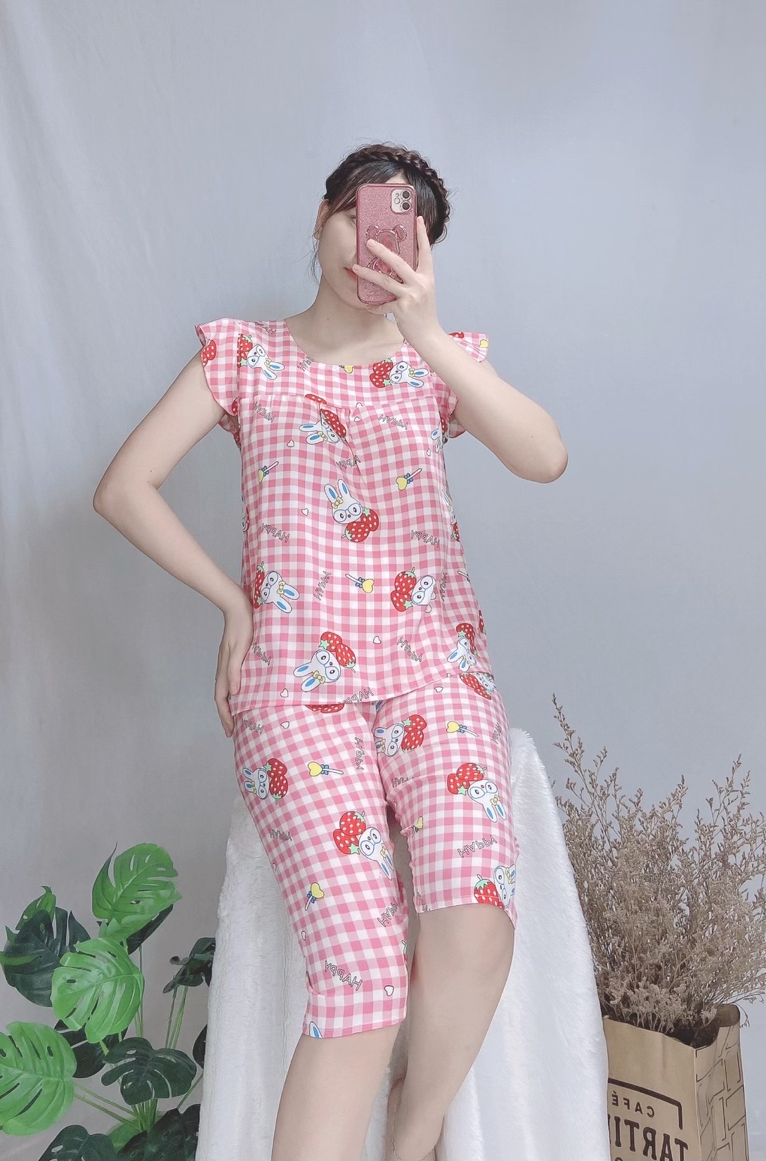 Set đồ nữ Lửng tay cánh tiên Freesize 38-52kg