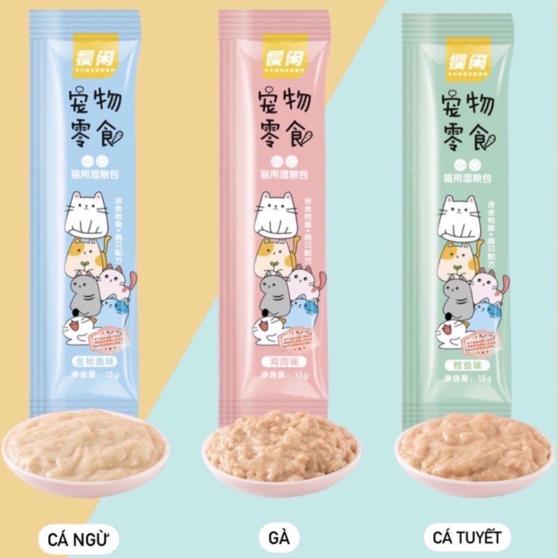 [Nhập RS0822 giảm 30k cho đơn 99k]Súp thưởng cho mèo Shizuka 15gram