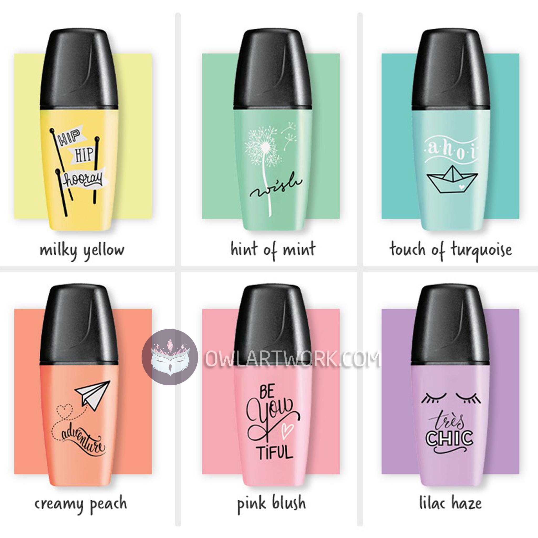 [HCM]Bút Dạ Đánh Dấu Stabilo Mini Boss Highlighter - 6 màu Pastel (Made In Germany)
