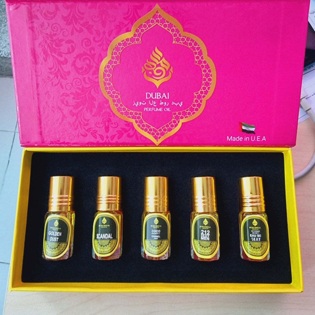 SET 5 CHAI TINH DẦU NƯỚC HOA DUBAI CỰC THƠM
