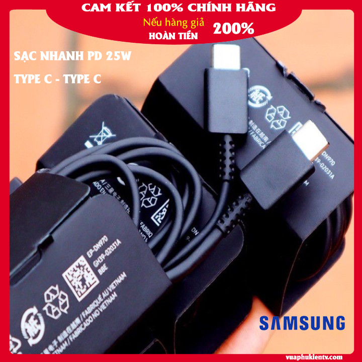 [CHÍNH HÃNG BẢO HÀNH 12 THÁNG]Dây Cáp Sạc Nhanh Type C To C Điện Thoại SAMSUNG GALAXY NOTE 10 NOTE 10 PLUS Android