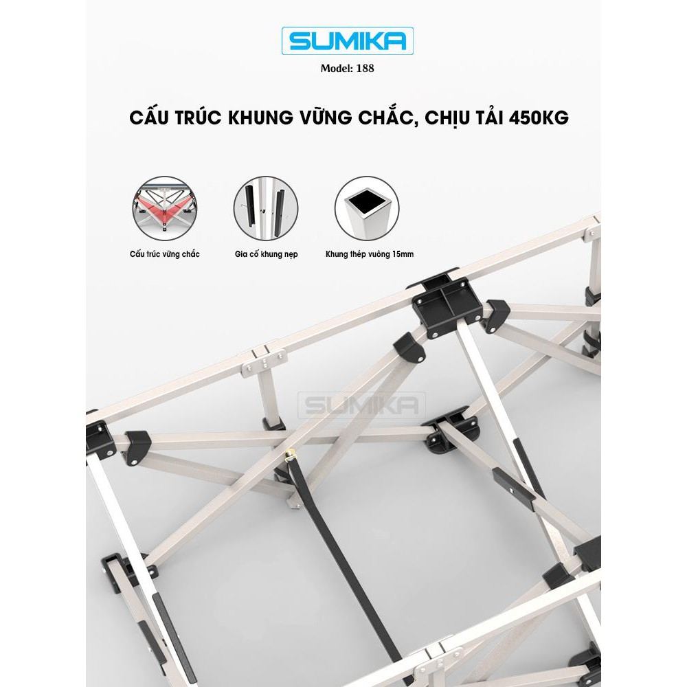 Giường xếp gấp gọn Sumika-188 (cho dân văn phòng, đi du lịch, trong nhà...)