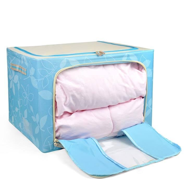Tủ vải khung thép đựng chăn màn quần áo loại to đẹp, thiết kế tiện lợi, giúp bạn sắp xếp vật dụng gọn gàng, ngăn nắp, việc tìm kiếm trở nên dễ dàng hơn.